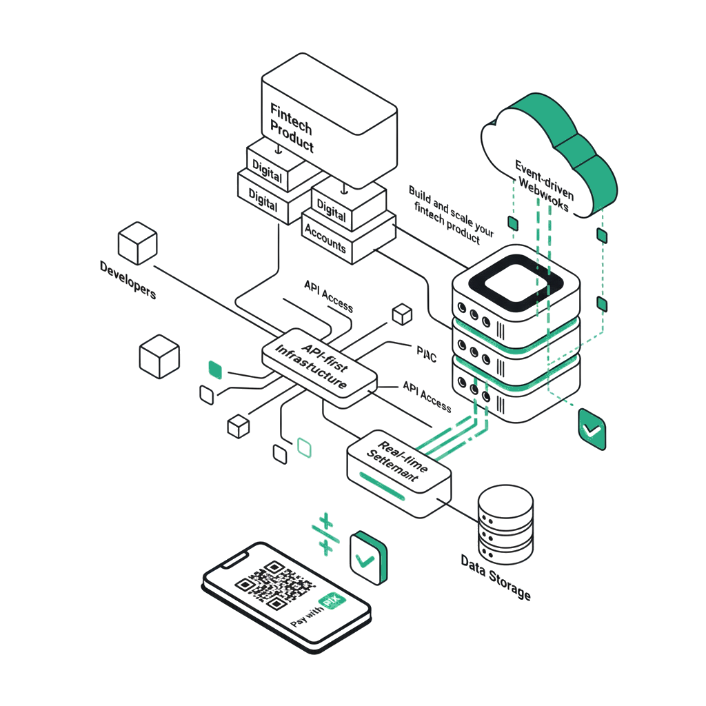 Infraestrutura de pagamentos PIX para fintechs